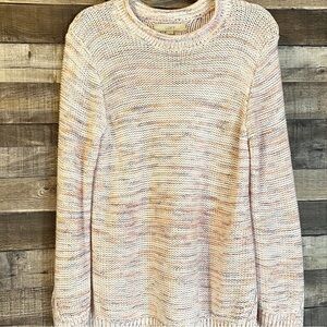 Ann Taylor Loft Space Dye Rainbow Knit Sweater‎